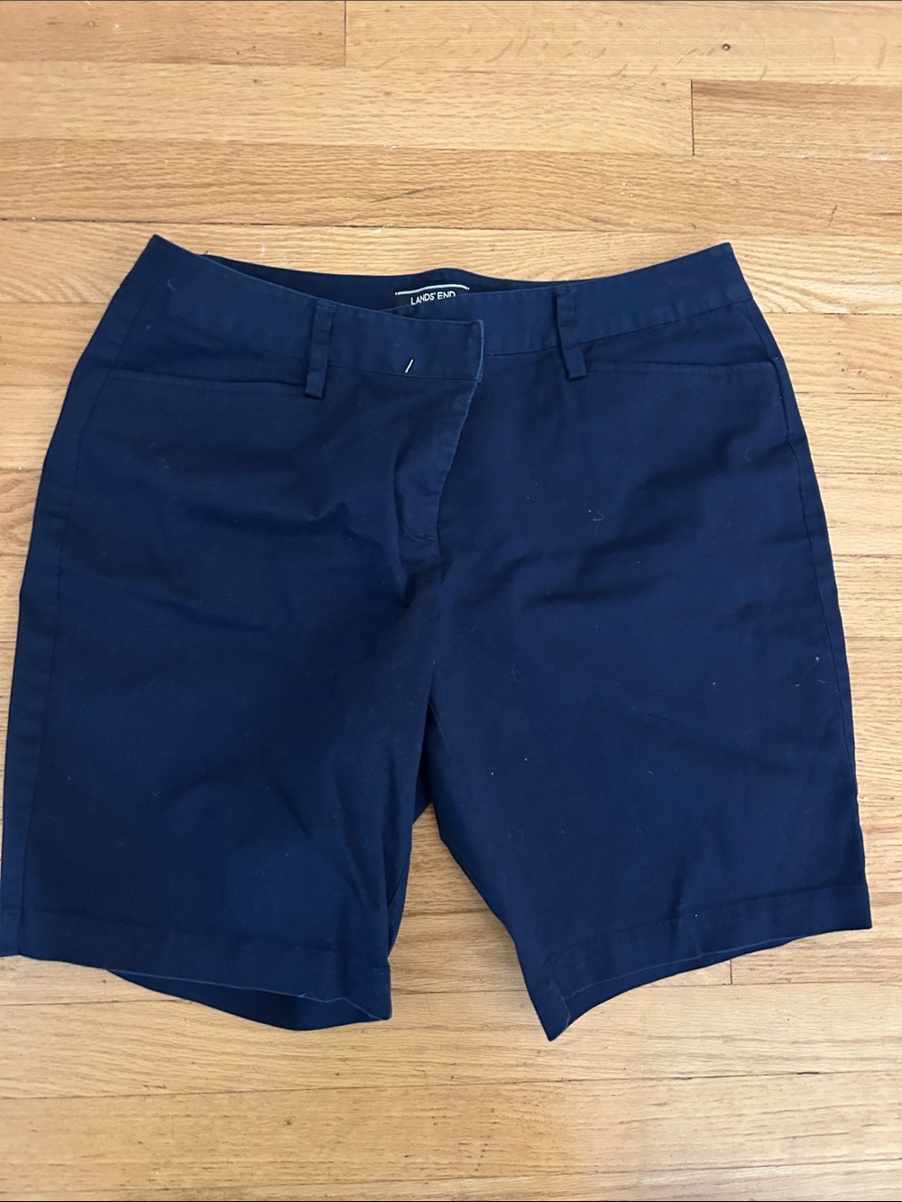 Lands' End Women's Navy Bermuda Shorts